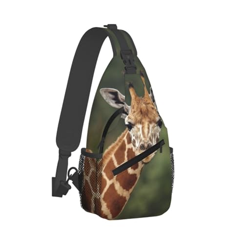 Giraffe Crossbody Bag Animal Shoulder Bag Backpack Giraffe Sling Bag Chest Casual Daypack Bag2