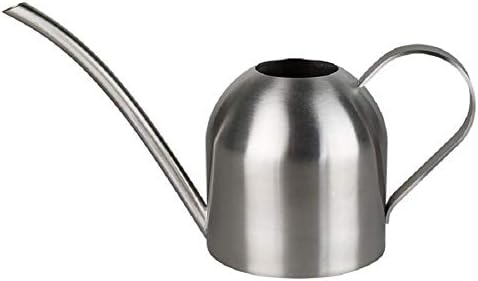 Asvert Stainless Steel Watering Can Pot Modern Style For House Plant Watering with Comfort Handle Long Spout Strong Body for in/Outdoor