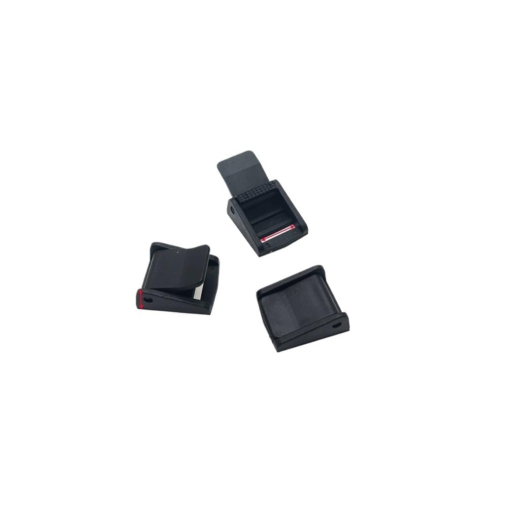 BUFANJIA 5 Pcs/Pack Cam Buckles Plastic Black Toggle Clip Backpack Straps Webbing 5/8" 3/4" 1" 1-1/4" 1-1/2" 2"(1.Webbing Size 15mm)