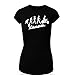 Produktbild Vespa Evolution T-Shirt Clipart Women CAR Logo Auto Tee TOP Black White Short Sleeves (L, Black)