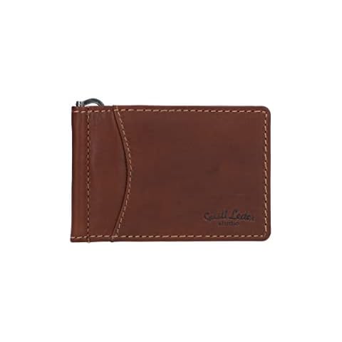 Gusti Funda de Cuero para Tarjetas - Aik Tarjetero Marrón Cover