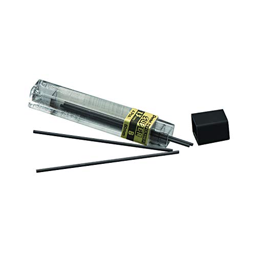 Pentel Super Hi-Polymer Lead Refill (1.3mm) B, 8Pcs/Tube, 2Pk