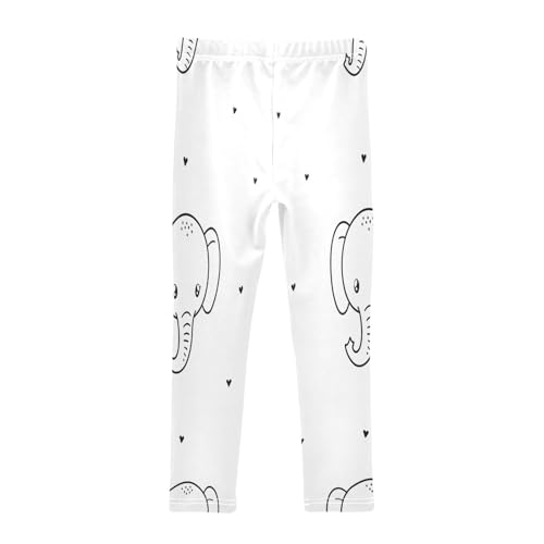 Bolaz Toddler Girls Leggings Printed Yoga Pants Leggings Cute Little Elephant for Kids2