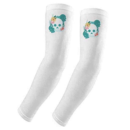Funda para brazo México calaveras de cráneo bloqueador solar textil para ciclismo urbano