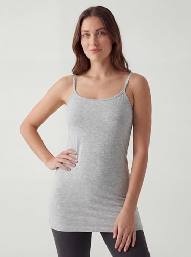 Image of Sexy Basics Women's Cotton Stretch Camisole Tanks | Adjustable Spaghetti Strap Tank Top | Multi Packs & Colors