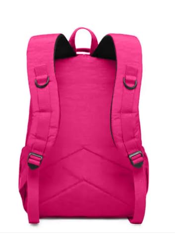 Mochila Feminina Escolar Tactel Resistente Trabalho Linda (Pink)