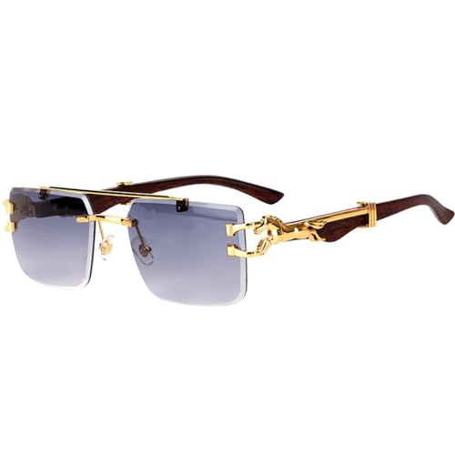 Lunettes de soleil de luxe vintage MUTYNE finitions bois et verres géométriques haut de gamme