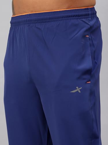 Image of Vector X Solid Men Sports Trousers 100% Polyester with Zipper Pockets(Pack of 1)