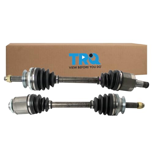 Image of TRQ Front Driver and Passenger Side CV Axle Assembly Set 2 Piece Compatible with 2003-2006 Hyundai Santa Fe V6 3.5L FWD