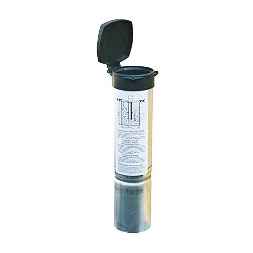 JUWEL Alu Bodenhülse ø 55 mm (für Wäschespinnen Futura Futura Premium Luxus mit wasserdichtem Kunststoff-Deckel Hülse zum Einbetonieren Befestigung aus Aluminium) 30113