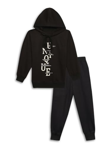 Image of Mack Jonney Printed Hooded Cotton Fleece Tracksuit Co-Ord Set for Kids-MACK38112