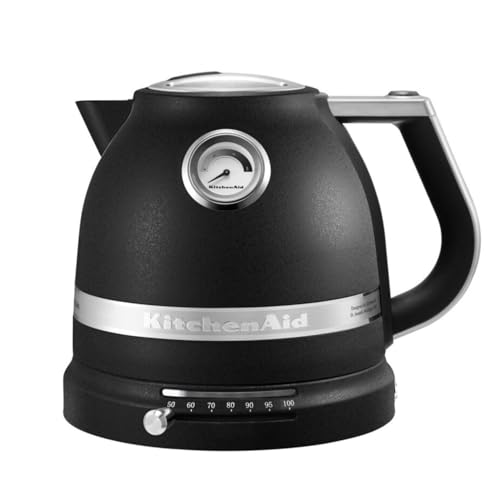 KitchenAid Bouilloire Électrique - Artisan - Température Réglable - 1,5 L - Truffe noire