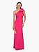 Adrianna Papell Women's Stretch Crepe Long Dress, Hot Pink