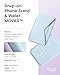 MOFT Magnetic Wallet Stand Compatible with iPhone 17/16/15/14/13/12 Series, Angle Adjustment & Magsafe Compatible MOVAS Phone Stand,Soothing Mist