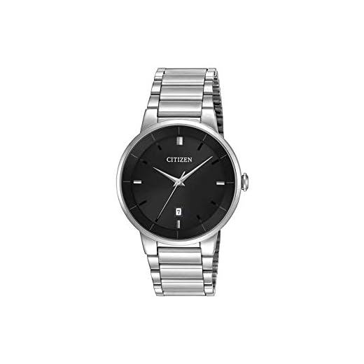 Citizen Relógio masculino analógico com mostrador preto - BI5010-59E, Prateado, Moderno