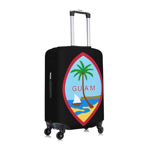 Guam Island Flag Luggage Cover For Travel Suitcase Protector Fits 18-32 Inch Case Small2