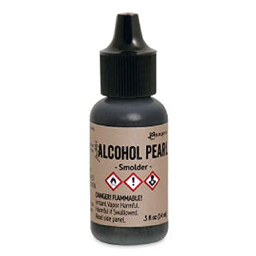 Alcohol Inks - Single Bottle 0.5 oz (Part 3) (Smolder, Pearl)