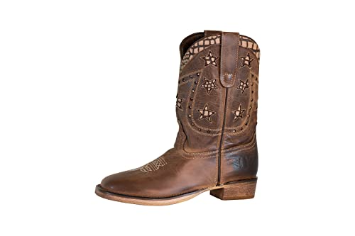TuffRider Youth Rocky Mountain Star Snake Printed Square Toe Western Boots2