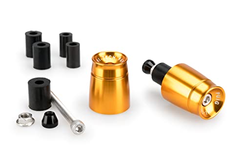 Embouts de guidon sport anti-vibration Puig 21011O aluminium anodisé moto or