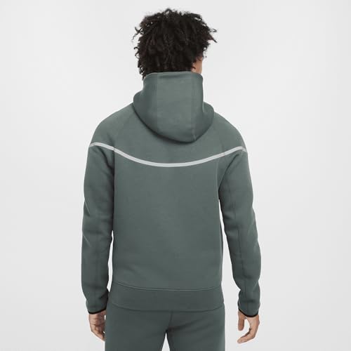 Nike Tech Windrunner Men's Reflective Details Fleece Full-Zip Jacket (FZ0754-338, Vintage Green)2