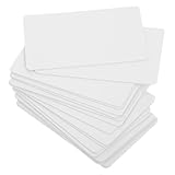 SAFIGLE 20 Stück Weiße PVC Karten Beidseitig Bedruckbar mit Wasserfester Beschichtung Blanko...