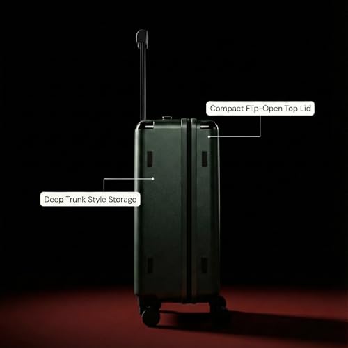 Image of WNTR Dawn X Set of 2 Cabin + Large Luggage - 40L & 105L Check-in Suitcases with 360 Wheels, TSA Locks, German Polycarbonate Shell, Lightweight Trolley Bags Set for Travel (Green Pine)