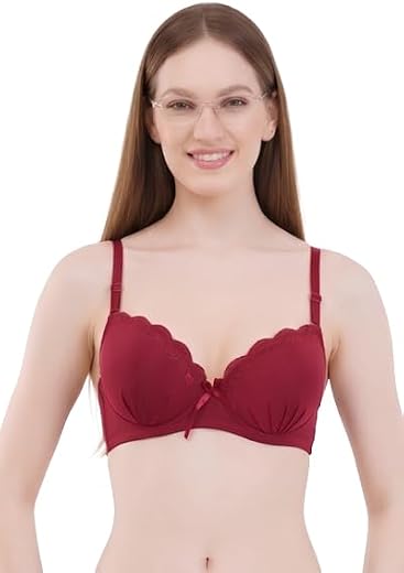 Niyati Vastra Kart Push-Up Heavy Padded Bra for Women, Nylon Spandex Comfortable Support Bra