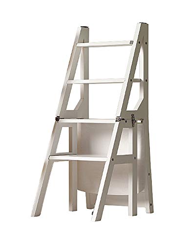 Escabeau pliant 4 marches sécurisé pour adulte avec tapis antidérapant - 2