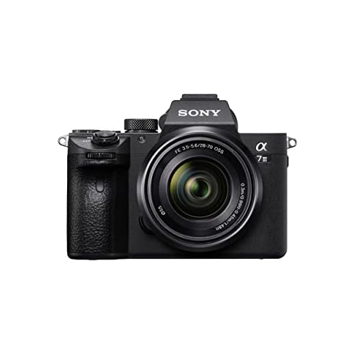 Sony Alpha ILCE-7M3K Full-Frame 24.2MP Mirrorless Digital SLR Camera with 28-70mm Zoom Lens | 4K Full Frame | Real-Time Eye Auto Focus | Tiltable LCD, Low Light Camera - Black
