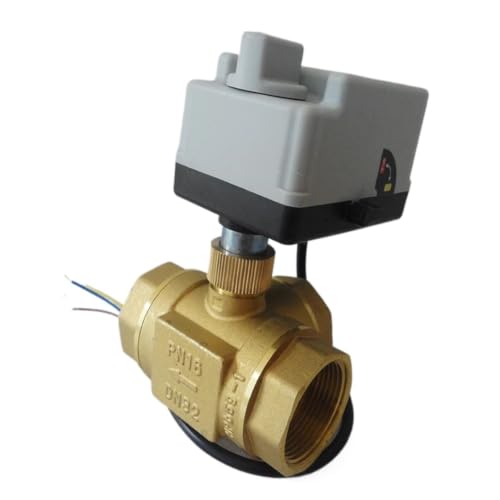 Válvula de bola motorizada de 3 vías DN15 DC12V/24V para actuadores eléctricos 2