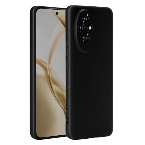 32nd Liquid Silicone Case Cover for Honor 200, Slim and Durable Protective Case - Black