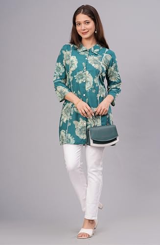 Image of rytras Women Woman Pure Cotton Straight Short Kurta |Short Kurti for Women Latest