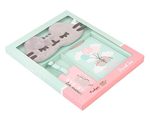 Official Pusheen Travel Set - Passport Holder, Luggage Tag and Sleep Mask - Pusheen Gifts - Kawaii Gifts2