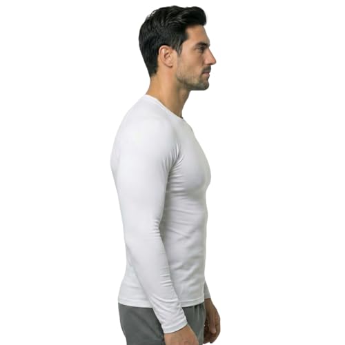 Image of WMX Full Sleeve Plain Athletic Fit Multi Sports Compression T-Shirt, Top Inner Wear