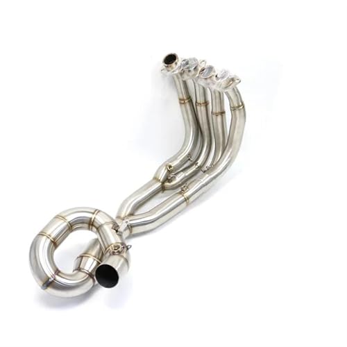 Tuyau d'échappement moto robuste en inox pour Yamaha YZF-R6 2006-2020