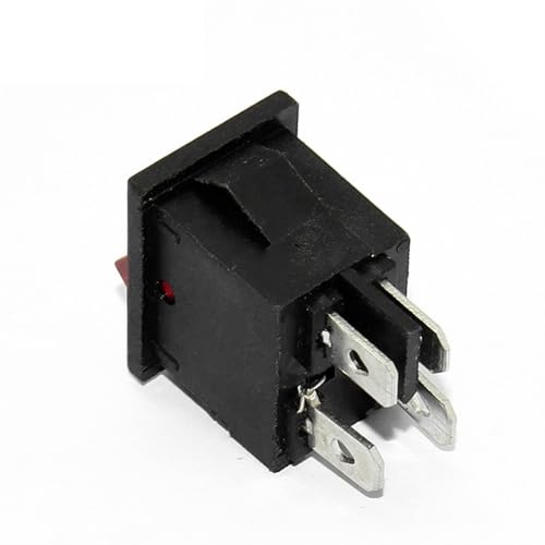Interrupteur à bascule KCD1 10A 250V avec LED bleue, lot de 10 pièces