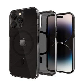 Totem Crystalline MagRing Clear Case for iPhone 15 Pro Max | Magsafe Compatible | Anti-Yellowing Technology | Shatterproof | Black (B0CB8WKC93) Amazon Price History, Amazon Price Tracker