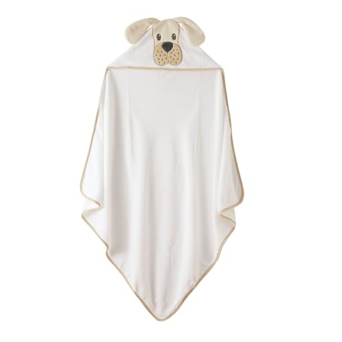 Image of JN&LULU Organic Cotton Fabric Hooded Towel for Kids & Toddlers, Ideal at Bath, Beach, Pool