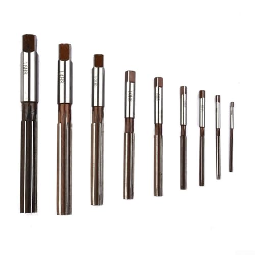 Zeroupshop Set di alesatori a mano, H8 che serrano gli alesatori a mano dritta, per macchine di grado industriale, facili da usare