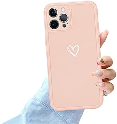 Newseego Compatible for iPhone 14 Case(6.1'') Girl Women Fashion Cute Heart Shape Simple Pattern iPhone 14 Silicone Case Shockproof Slim Light Soft TPU Back Cover Protective Case for iPhone 14-Purple