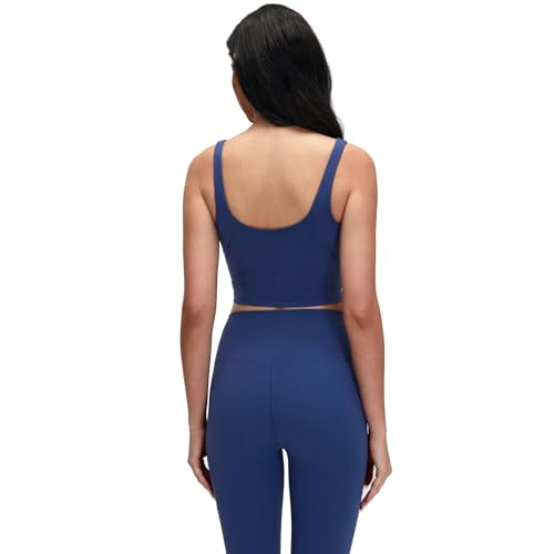 Image of Lemedy Women Sports Bra Longline Crop Tank Top Padded Workout Running Yoga
