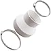 Duct Reducer,PVC Duct Adapter,6 to 4 Inch PVC Duct Reducer/Increaser for Inline Ventilation System With 2PCS Hose Clamps (6 to 4 Inch)