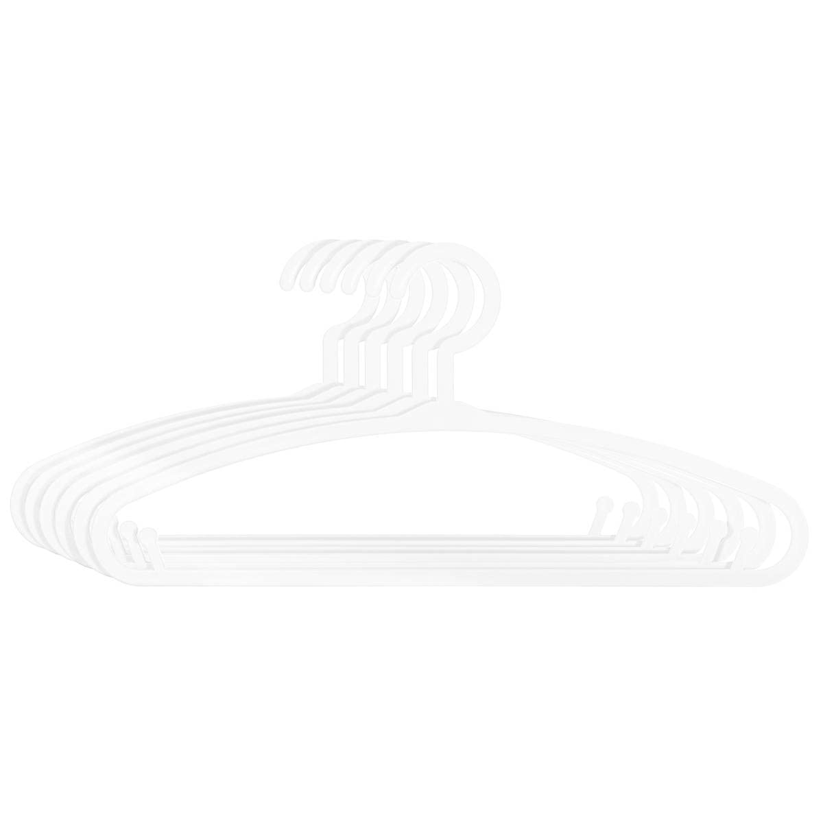 Atmosphera Hangers for Children, 6 Pieces, Color White