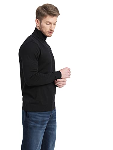 Image of JACK & JONES Men's Cotton Slim Fit Turtleneck Sweater