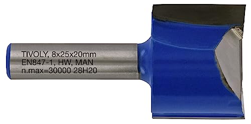 Tivoly XT60642067847 Straight Router Bits, Blue, diameter 25mm