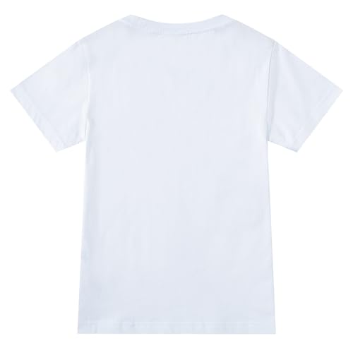Unisex Kids Quality Cotton Tees White Baisc Shirt4