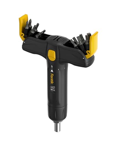 Fanttik TS2 PRO Torque Screwdriver Wrench Set, T-handle, Bits Storage Design, 12 Pcs S2 Steel Bits, 1/4" Drive, 15-75 in-lbs, Suitable for Bike and Maintenance