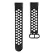 Produktbild Hama Fitbit Uhrenarmband 22 mm (verstellbares Ersatzarmband für Smartwatch Fitbit Charge 5, Sportarmband atmungsaktiv zum Tauschen, Silikon Wechselarmband, Edelstahl Druckknopf) schw./grau