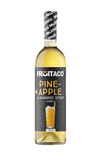 Image of Fruitaco Pine Apple Syrup: Perfect Mixer for Enhancing Mocktails & Cocktails, Drinks, and Mojitos at Parties, Conveniently Packaged in a 750ml Bottle for All Your Mixing Needs | Non-Alcoholic