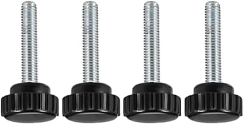 MACHSWON Knurled Clamping Knobs Saw Drill Press Lathe and Routing Jigs Packaging Machinery Printing Equipment Hand Clamping Handle Bolt Hand Knob Screw Replacement Parts M6 x 35mm 4pcs